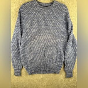 Vintage woolrich cotton sweater/ unisex/large cottagecore